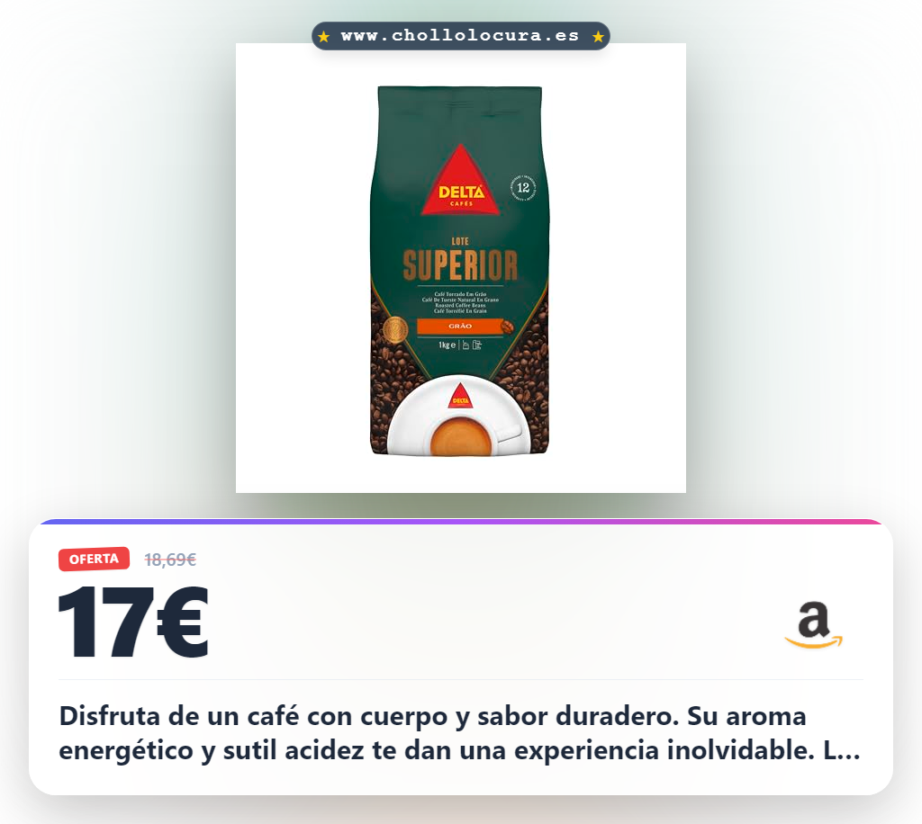 Aprovecha el café en grano Delta Lote Superior con cuerpo y sabor duradero al mejor precio