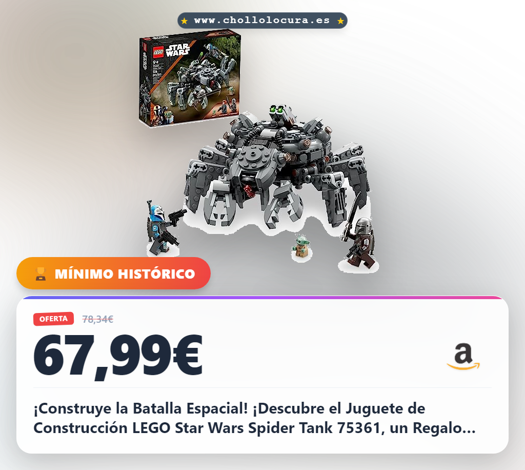 Construye la Batalla con LEGO Star Wars Spider Tank 75361