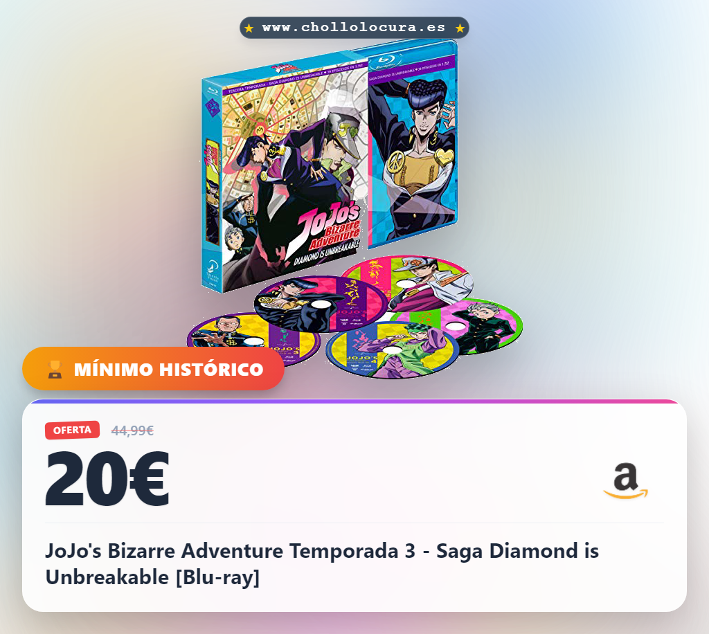 JoJo's Bizarre Adventure Temporada 3 - Saga Diamond is Unbreakable [Blu-ray]