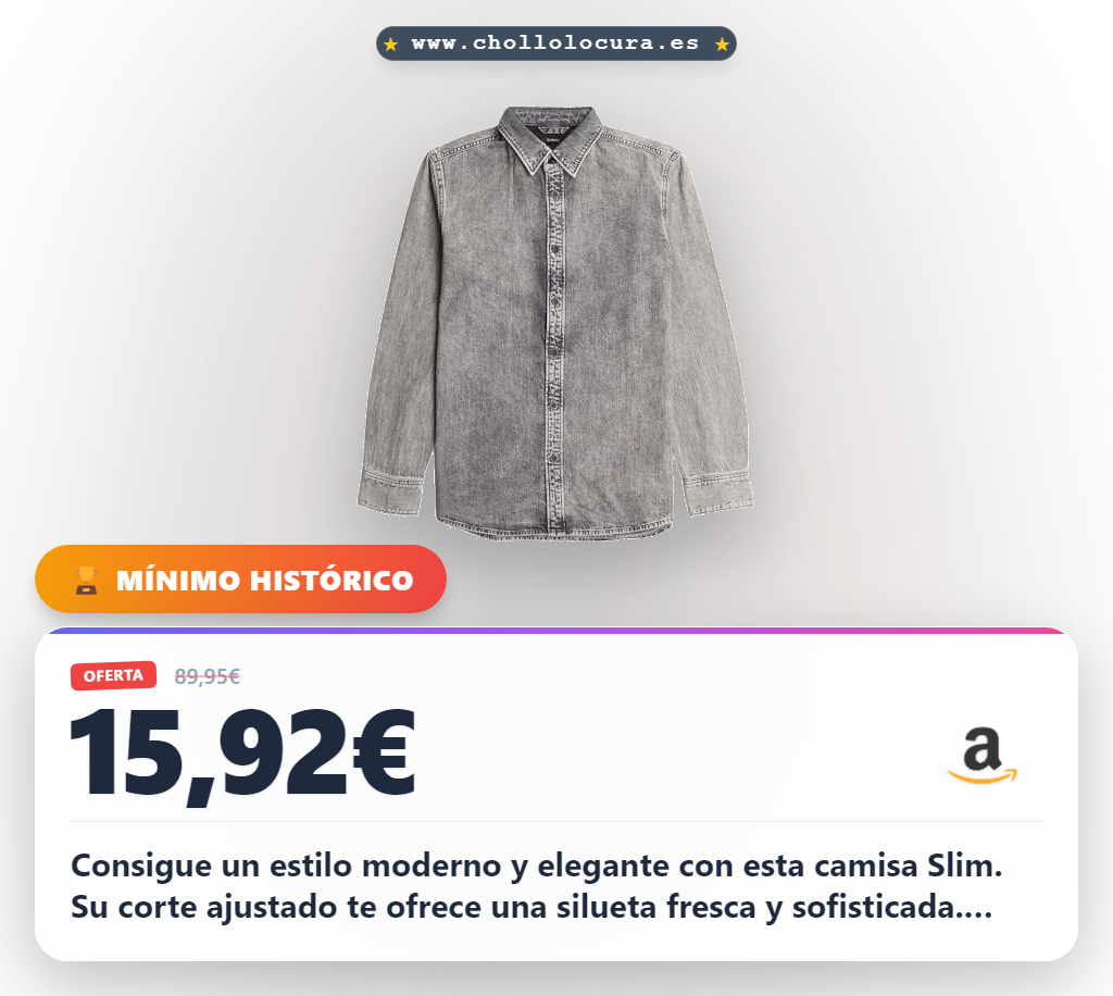 Aprovecha esta camisa Slim Gris G-STAR para hombre con manga larga y bragueta en oferta histórica
