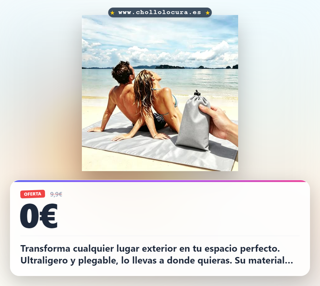 Encuentra el tapete de picnic impermeable y plegable para playa y camping a precio de chollo