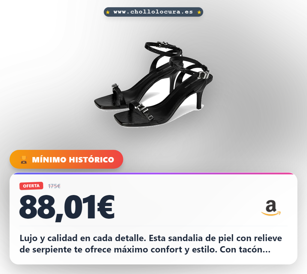 Lujo y calidad en cada detalle. Esta sandalia de piel con relieve de serpiente te ofrece máximo confort y estilo. Con tacón apilado de 3 pulgadas, eleva tu look con elegancia.