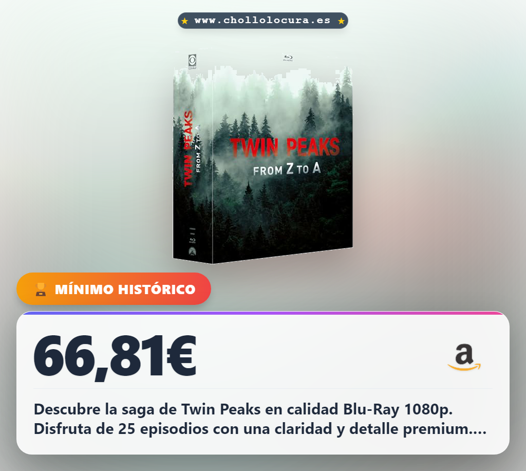 Aprovecha la saga Twin Peaks en Blu-Ray 1080p con calidad premium y todos los episodios