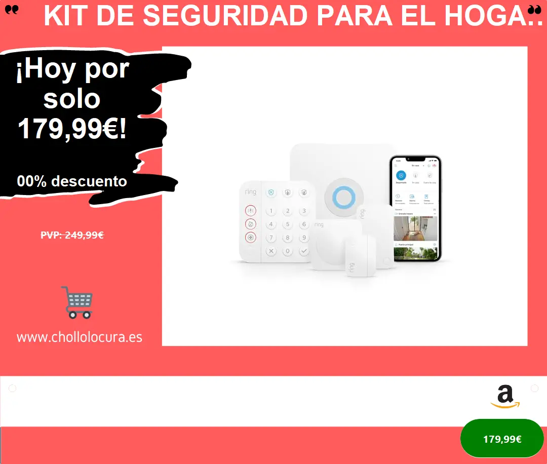 Kit de seguridad para el hogar con vigilancia asistida