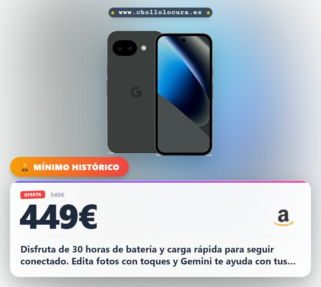Disfruta de 30 horas de batería y carga rápida para seguir conectado. Edita fotos con toques y Gemini te ayuda con tus tareas diarias. Seguridad Pixel, cámara inteligente y conexión satélite para emergencias. Diseño suave y duradero.