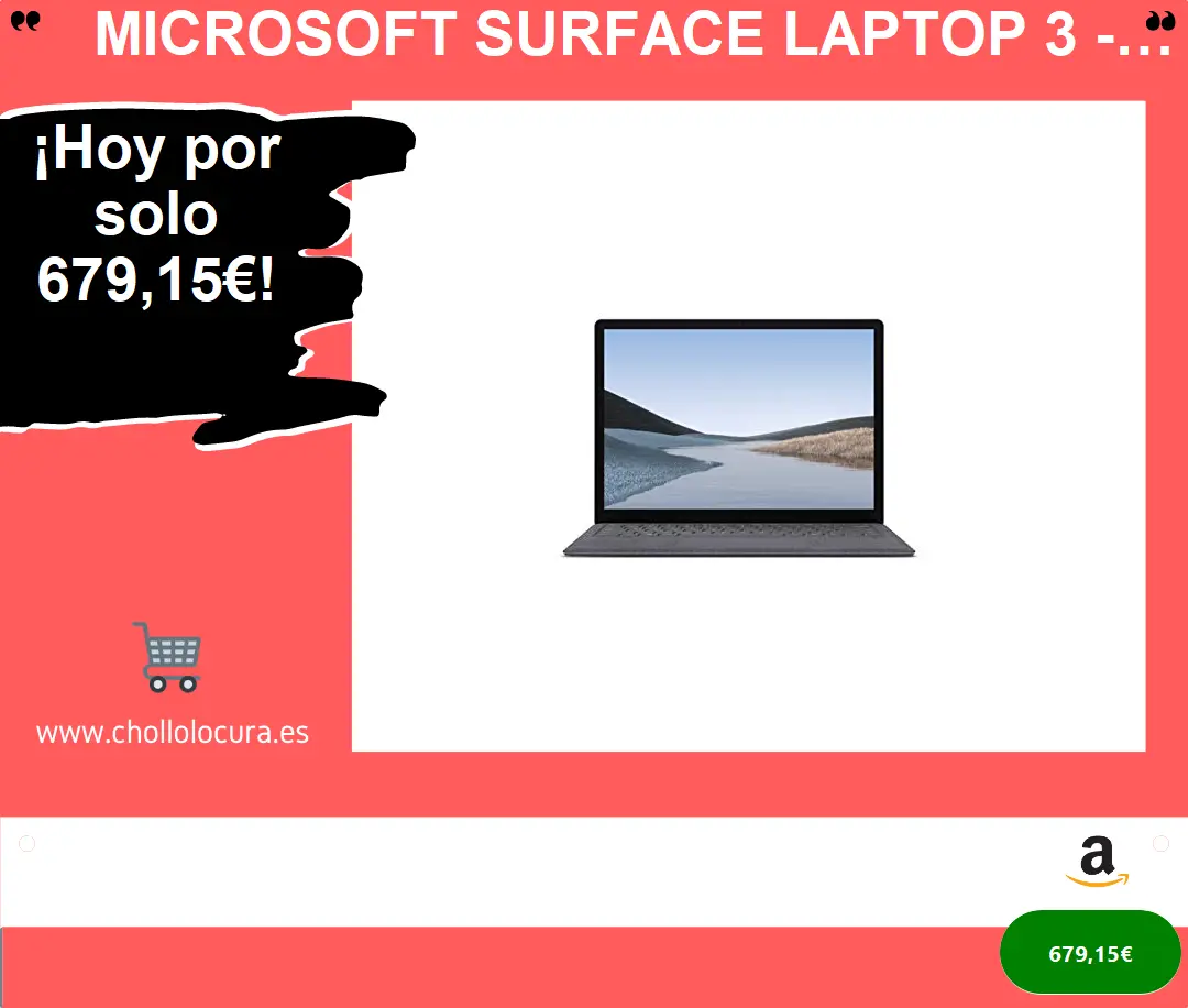 Microsoft Surface Laptop 3 - Ordenador portátil de 13.5" táctil (Intel Core i5-1035G7, 8GB RAM, 128GB SSD, Intel Graphics, Windows 10) Plata - Teclado QWERTY Español