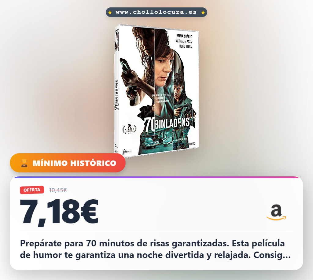 Adquiere el DVD de 70 Big Ones 2018 con 70 Binladens a precio de chollo garantizado