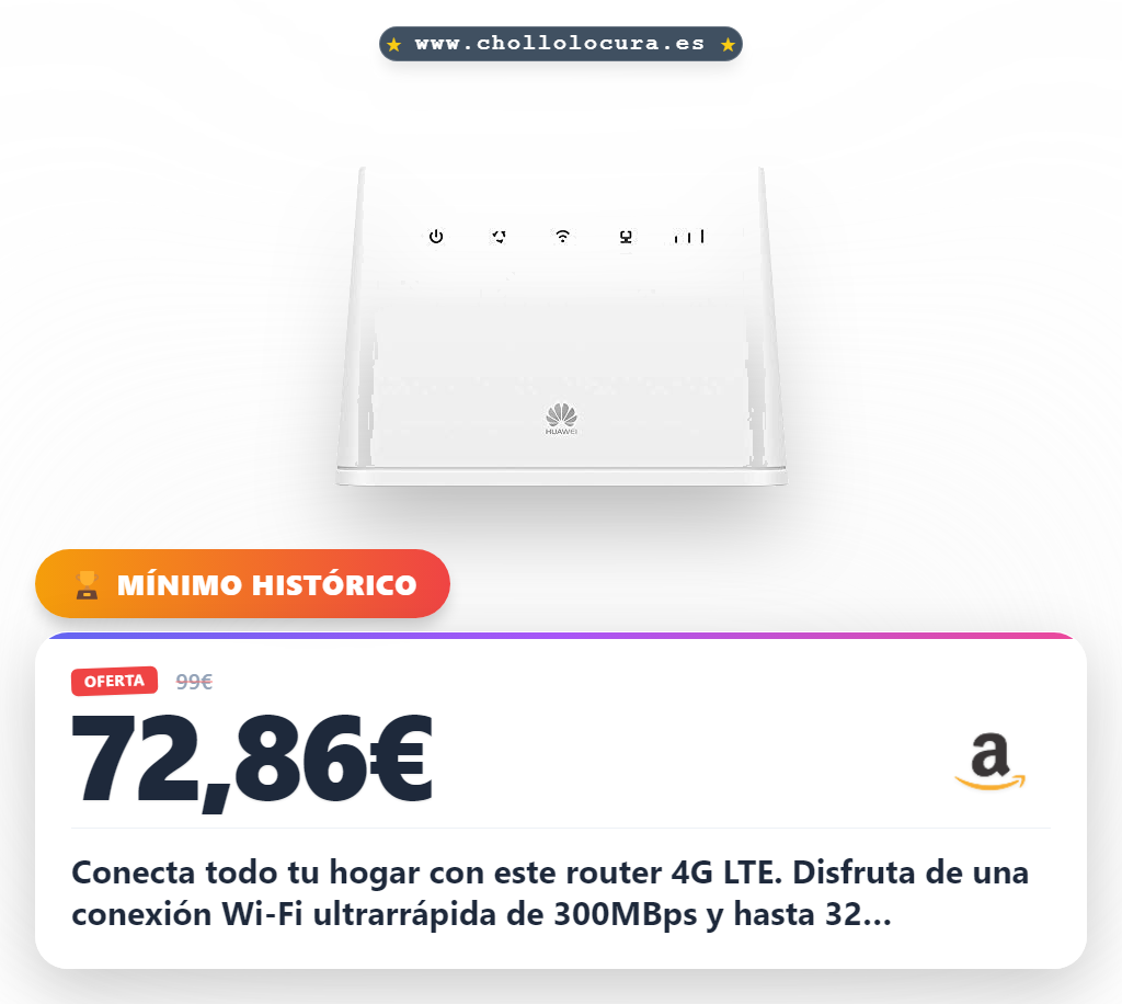 Consigue el enrutador inalámbrico 4G LTE con WiFi móvil y 32 dispositivos conectados al mejor precio