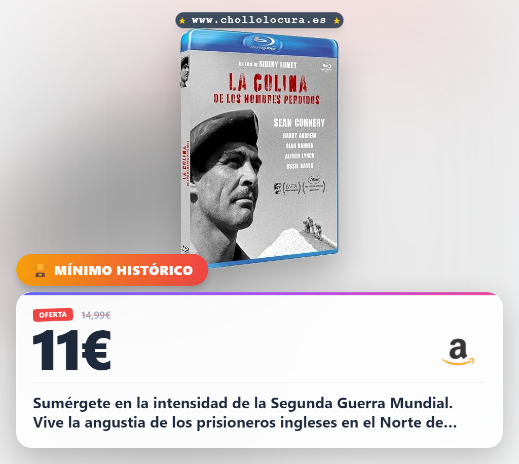 Encuentra BdR The Hill, la reliquia de la Segunda Guerra Mundial. Una oferta imprescindible para amantes del cine histórico