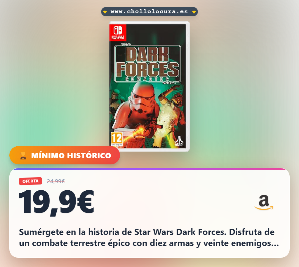 Aprovecha Star Wars Dark Forces Switch con cámara acorazada y combate terrestre avanzado