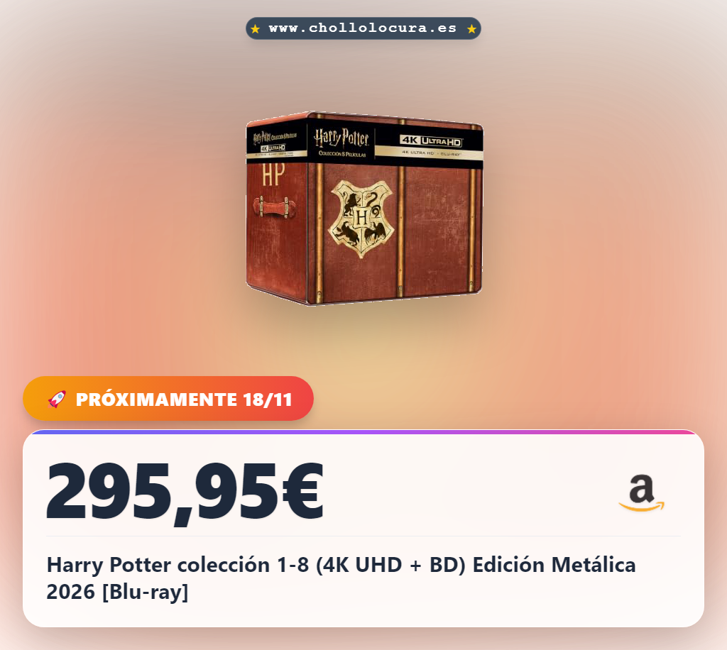 Harry Potter colección 1-8 (4K UHD + BD) Edición Metálica 2026 [Blu-ray]