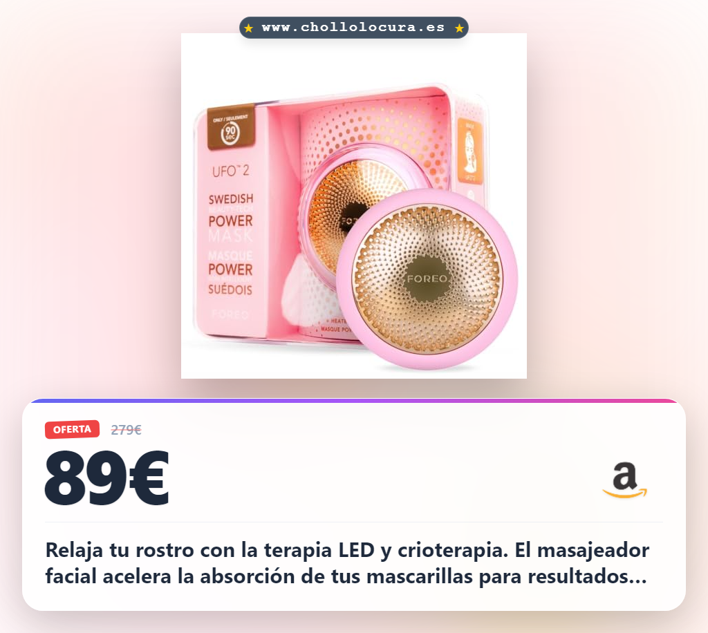 Aprovecha el masajeador facial LED con calor y crioterapia para una absorción máxima de tu mascarilla