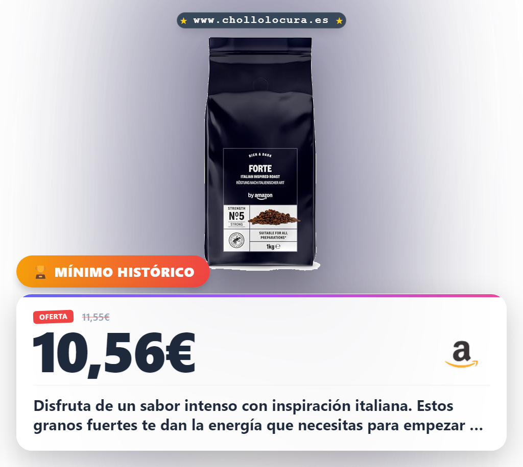 Aprovecha granos de café tostados italianos fuerza 5 con certificación Rainforest Alliance al mejor precio