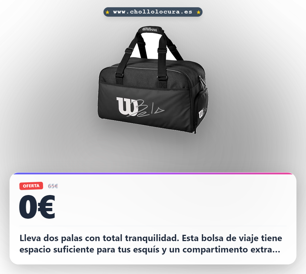 Consigue la bolsa de viaje Wilson Bela DNA Super Tour para esquí con capacidad para dos palas
