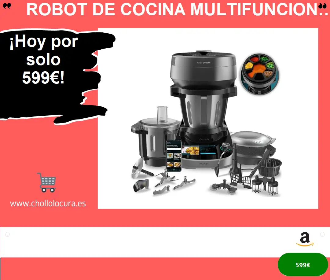Robot de Cocina Multifuncional Mambo CooKing Total Gourmet
