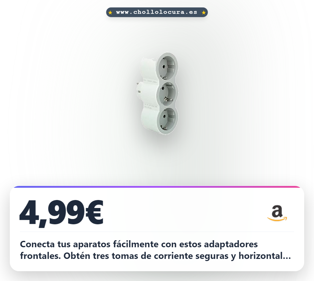 Aprovecha los adaptadores LEGRAND con 3 tomas de enchufe frontales para instalaciones eléctricas al mejor precio