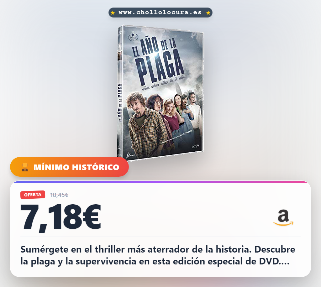 Logra disfrutar del thriller más aterrador de la historia con el DVD El año de la plaga al mejor precio