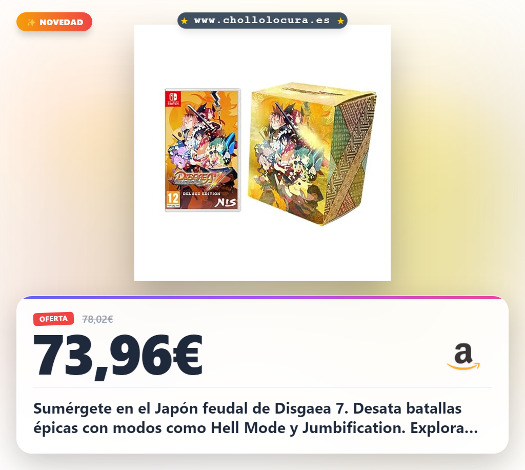 Disfruta Disgaea 7 para Nintendo Switch con batallas épicas y personajes únicos en oferta