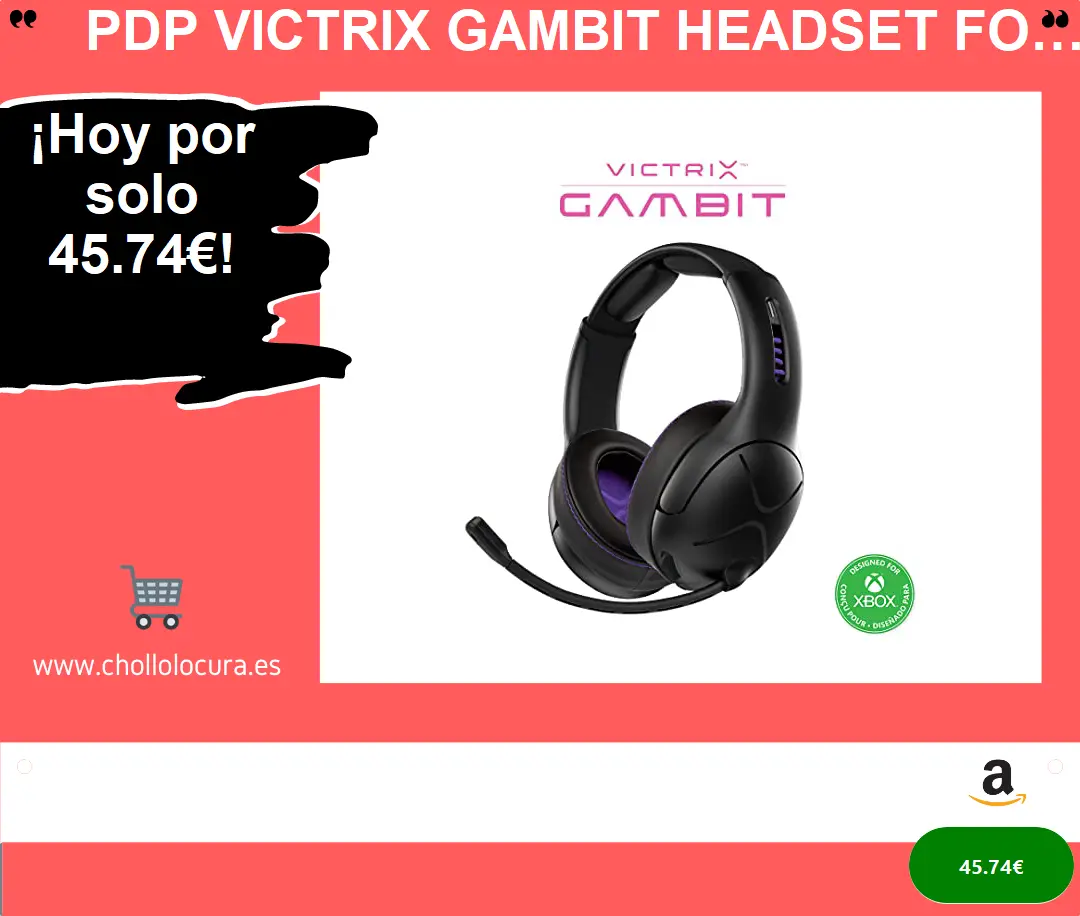 Mejora tu experiencia de juego con el PDP Victrix Gambit Headset para Xbox one & Series XIS