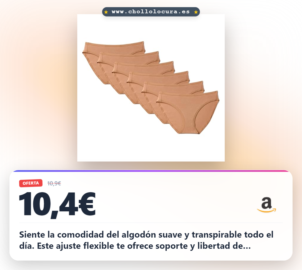 Aprovecha estas bragas estilo bikini en algodón elástico para máxima comodidad y ajuste perfecto