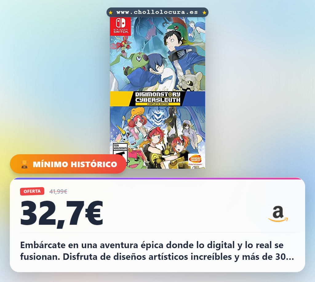 Embárcate en una aventura épica donde lo digital y lo real se fusionan. Disfruta de diseños artísticos increíbles y más de 300 Digimon para coleccionar y criar. Construye tu equipo All-Star y domina batallas clásicas por turnos. Una experiencia de colección y batalla inigualable.