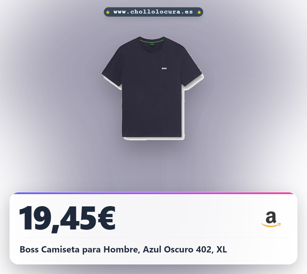 Boss Camiseta para Hombre, Azul Oscuro 402, XL