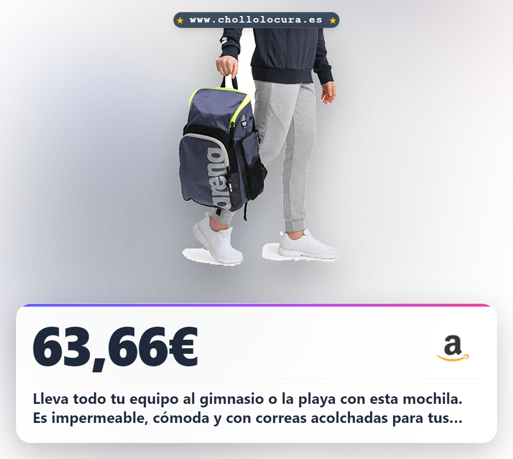 Aprovecha la mochila deportiva Spiky III de 35 litros impermeable para gimnasio y playa al mejor precio