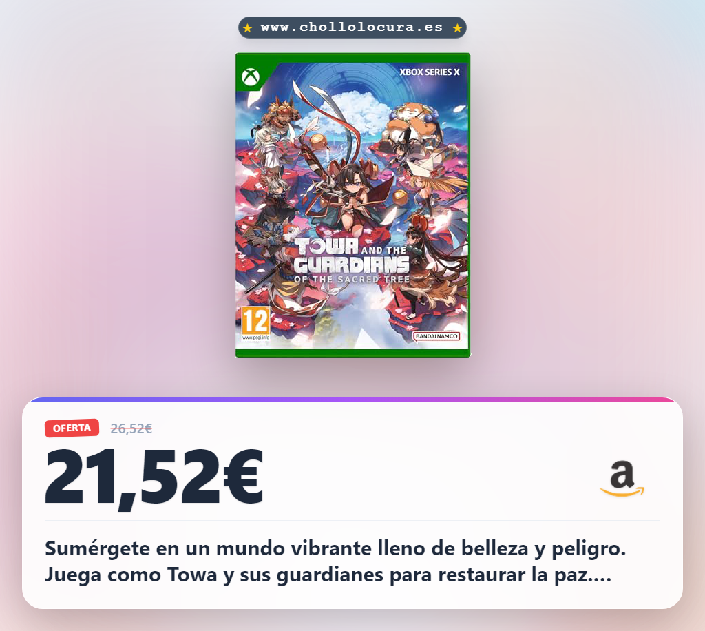 Compra Towa y los Guardianes de la Árbol Sagrado para Xbox Series X. ¡Aprovecha esta oferta histórica!