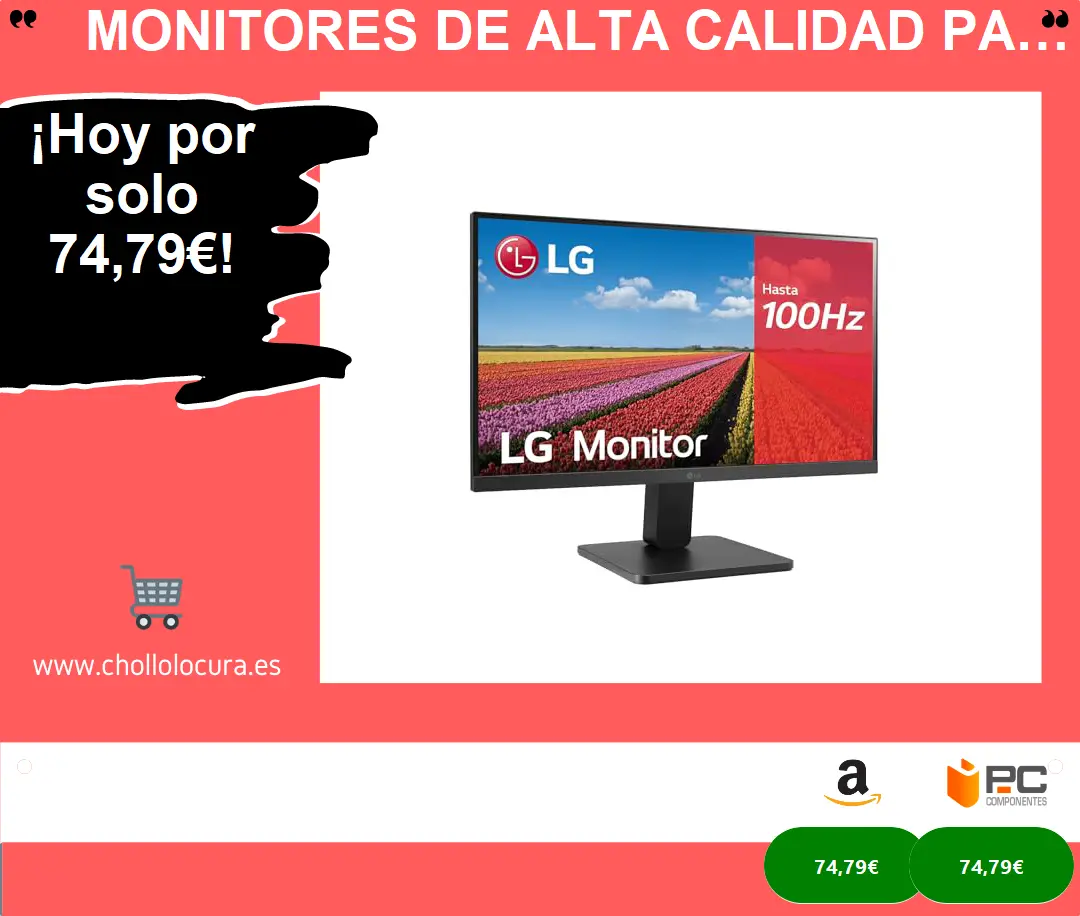 Monitores de Alta Calidad para Juegos y Trabajo en LG 22MR410-B