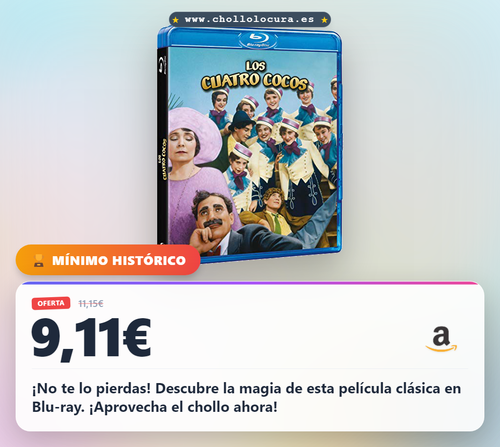 ¡Sorpresa! Los cuatro cocos [Blu-ray] - ¡Chollo!