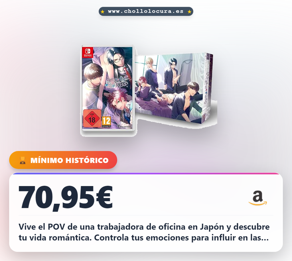 Aprovecha Sympathy Kiss Limited Edition en Nintendo Switch: POV de oficina con romance y sistema de emociones al mejor precio