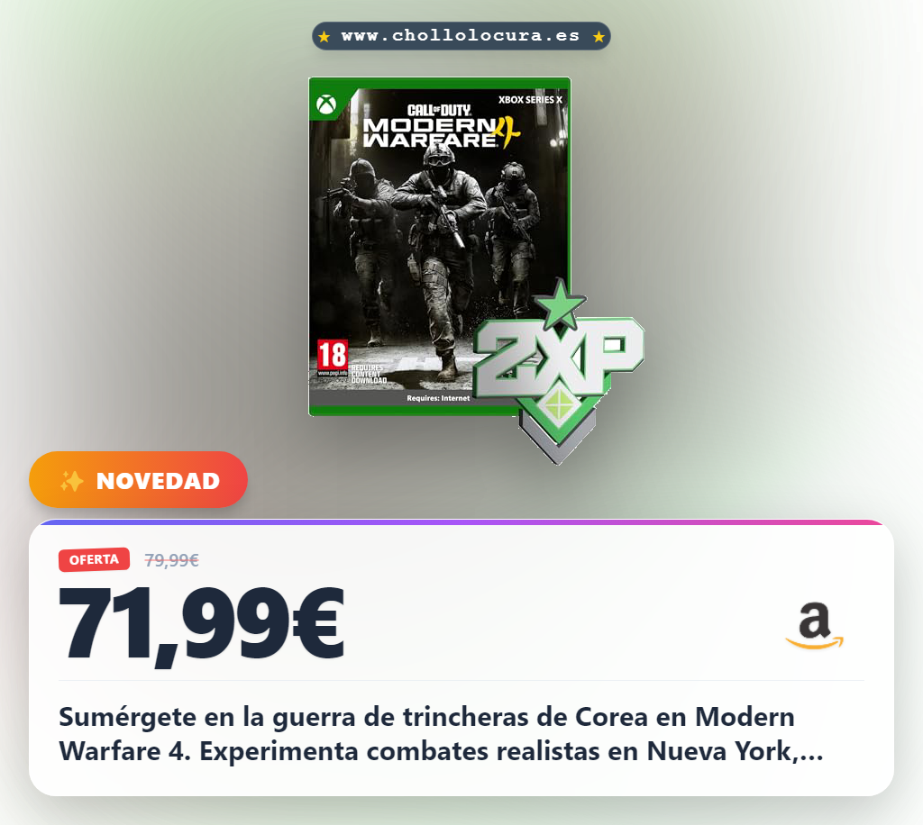 Sumérgete en la guerra de trincheras de Corea en Modern Warfare 4. Experimenta combates realistas en Nueva York, París y Mumbai. Disfruta de un multijugador intenso y estratégico. ¡La acción te espera!