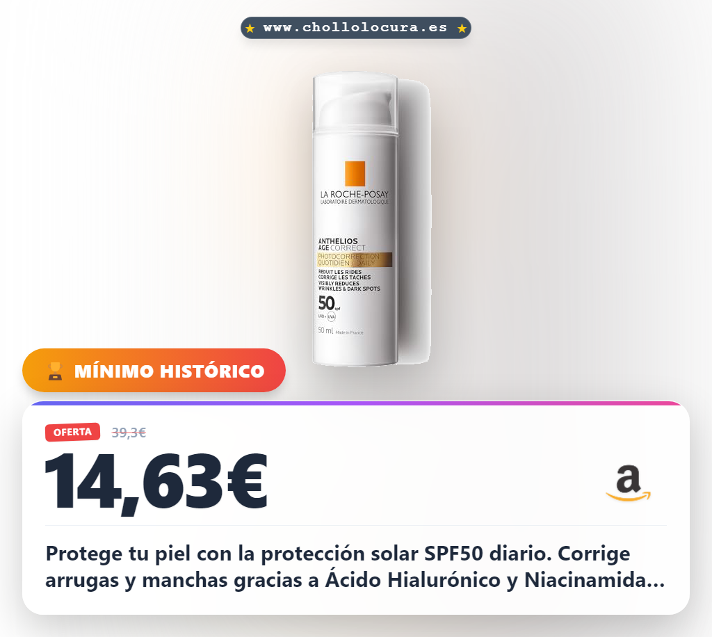 Protege tu piel con la protección solar SPF50 diario. Corrige arrugas y manchas gracias a Ácido Hialurónico y Niacinamida. Mejora la elasticidad e hidratación de tu rostro con la tecnología Cellox-B3. Ideal para un cuidado antiedad efectivo.