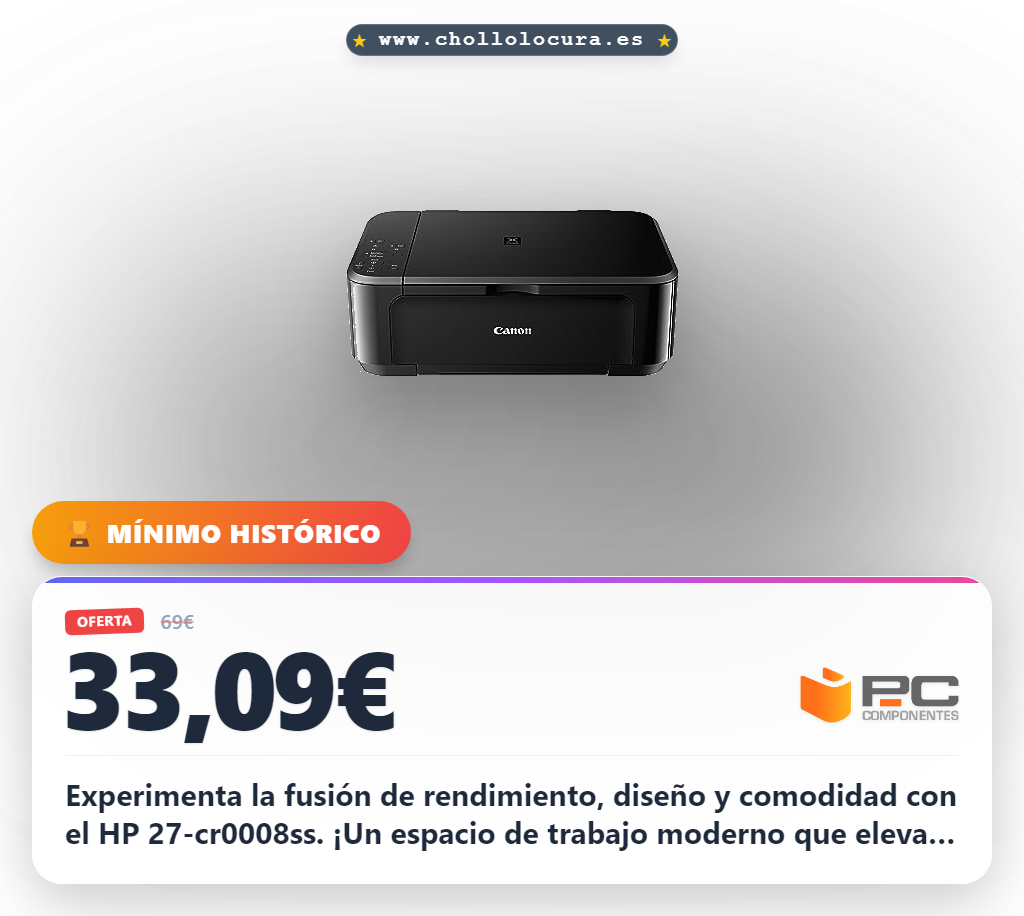 Consigue este Monitor HP 27-cr0008ss de 27 pulgadas Full HD al mejor precio del mercado