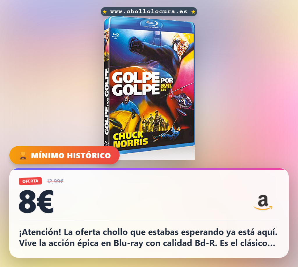 Ahorra este Blu-ray de clásicos. Compra Golpe por golpe y disfruta la acción en oferta exclusiva.
