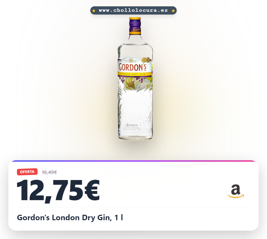 Gordon's London Dry Gin, 1 l