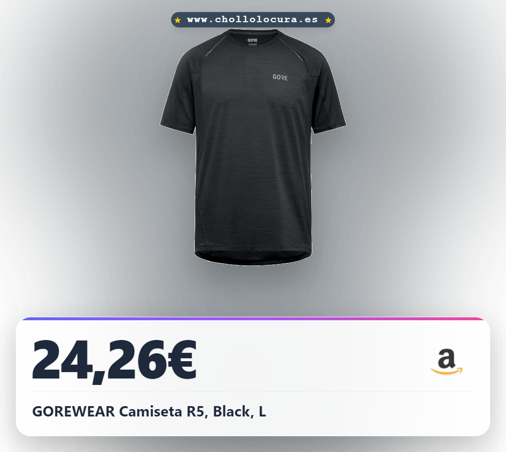 GOREWEAR Camiseta R5, Black, L