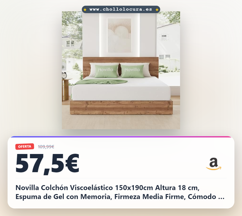 Novilla Colchón Viscoelástico 150x190cm Altura 18 cm, Espuma de Gel con Memoria, Firmeza Media Firme, Cómodo y Transpirable, Funda Extraíble y Lavable, Certificado Oeko-Tex
