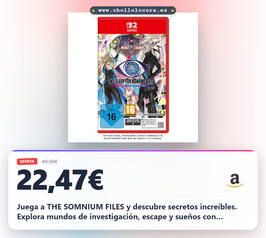 Aprovecha THE SOMNIUM FILES para jugar en modos investigación escape y sueños con stickers exclusivos