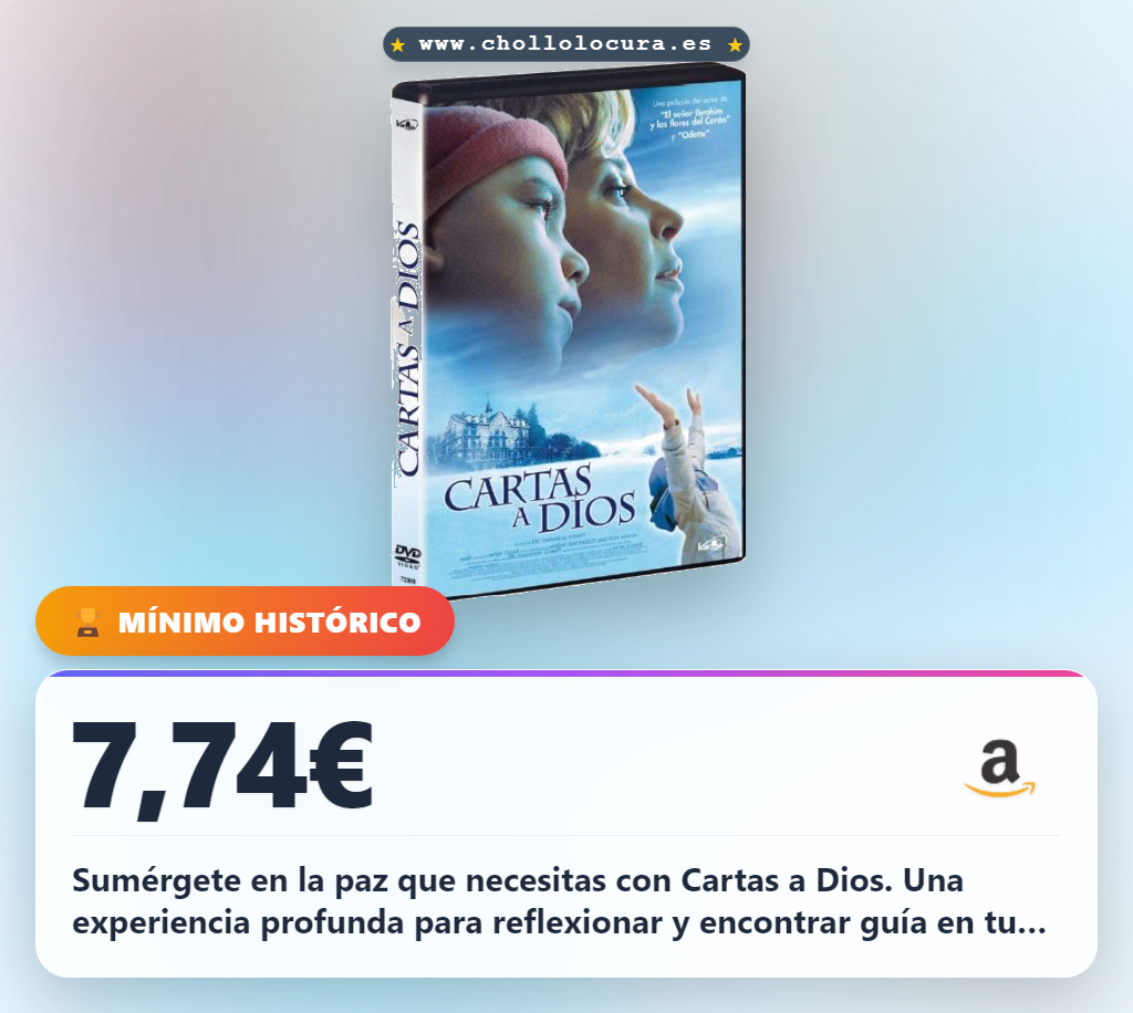 Aprovecha este DVD de Cartas a Dios con mensajes especiales en oferta histórica