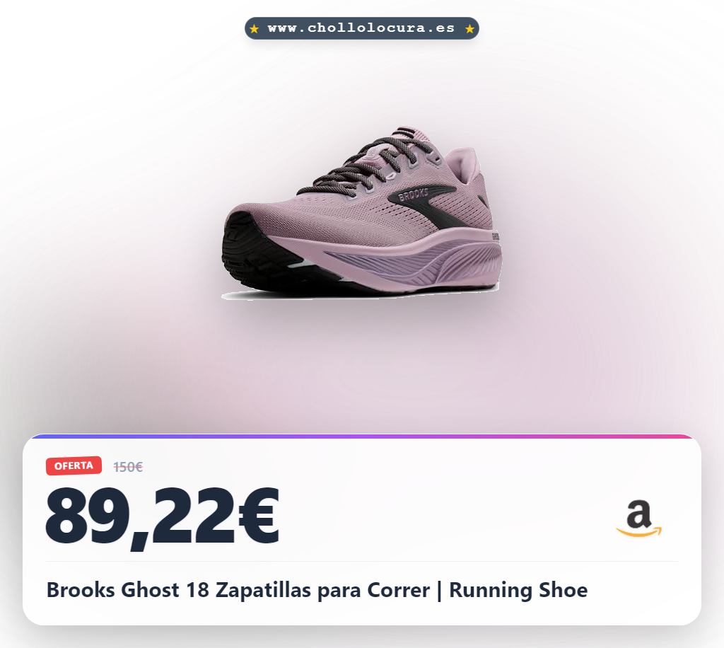 Aprovecha Brooks Ghost 18 Zapatillas para Correr con amortiguación avanzada y tracción superior al mejor precio