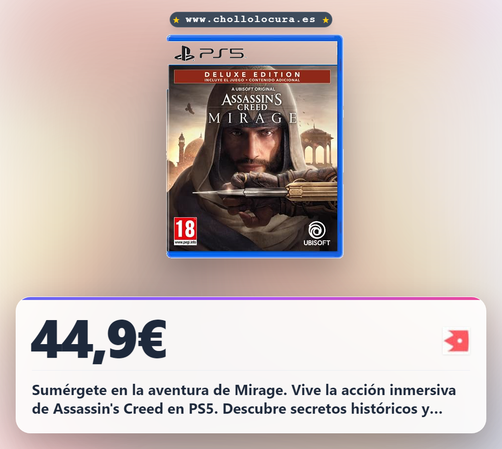 Aprovecha la edición Deluxe de Assassin's Creed Mirage para PS5 en oferta histórica
