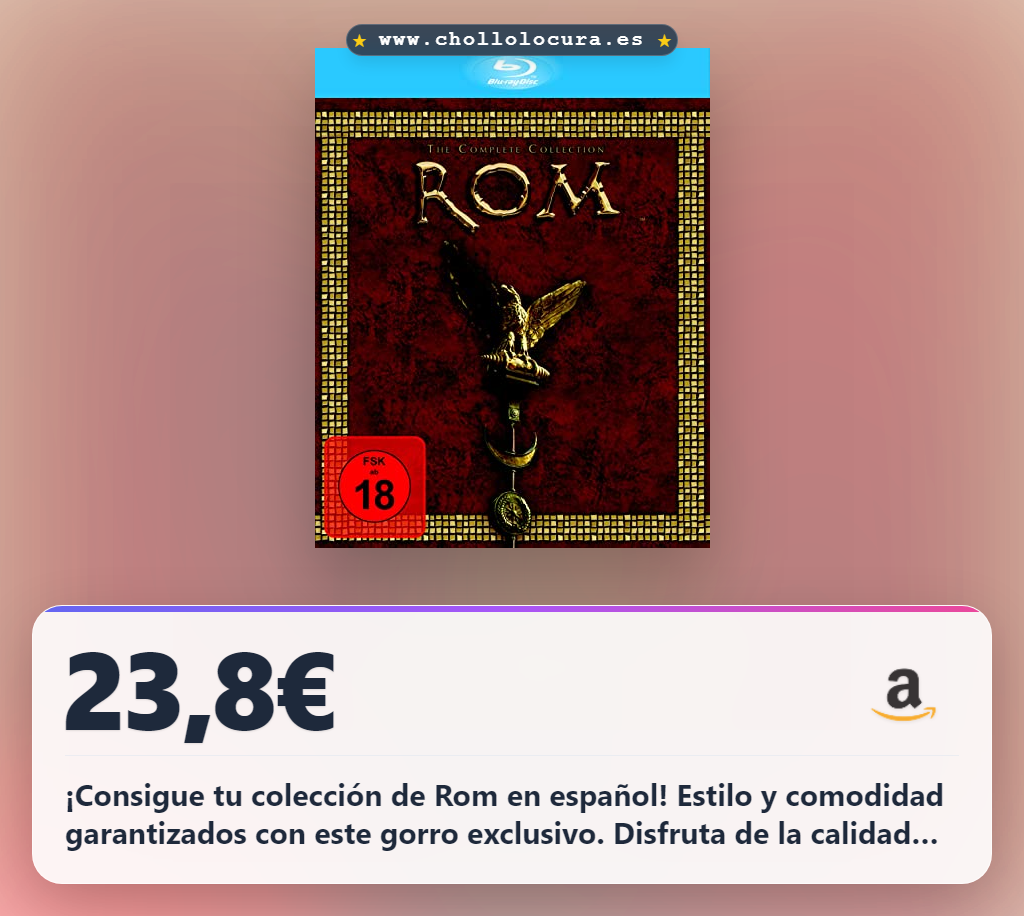 Aprovecha esta colección completa de Rom en español con subtítulos alemanes a precio de chollo