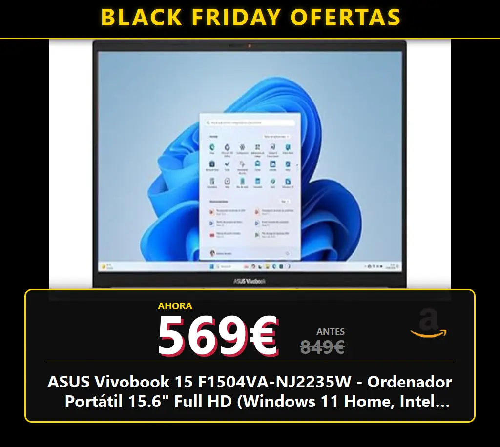 Portátil ASUS Vivobook 15.6 Full HD con Intel i7, 16GB RAM y 1TB SSD: ¡Potencia y estilo para tu día a día!