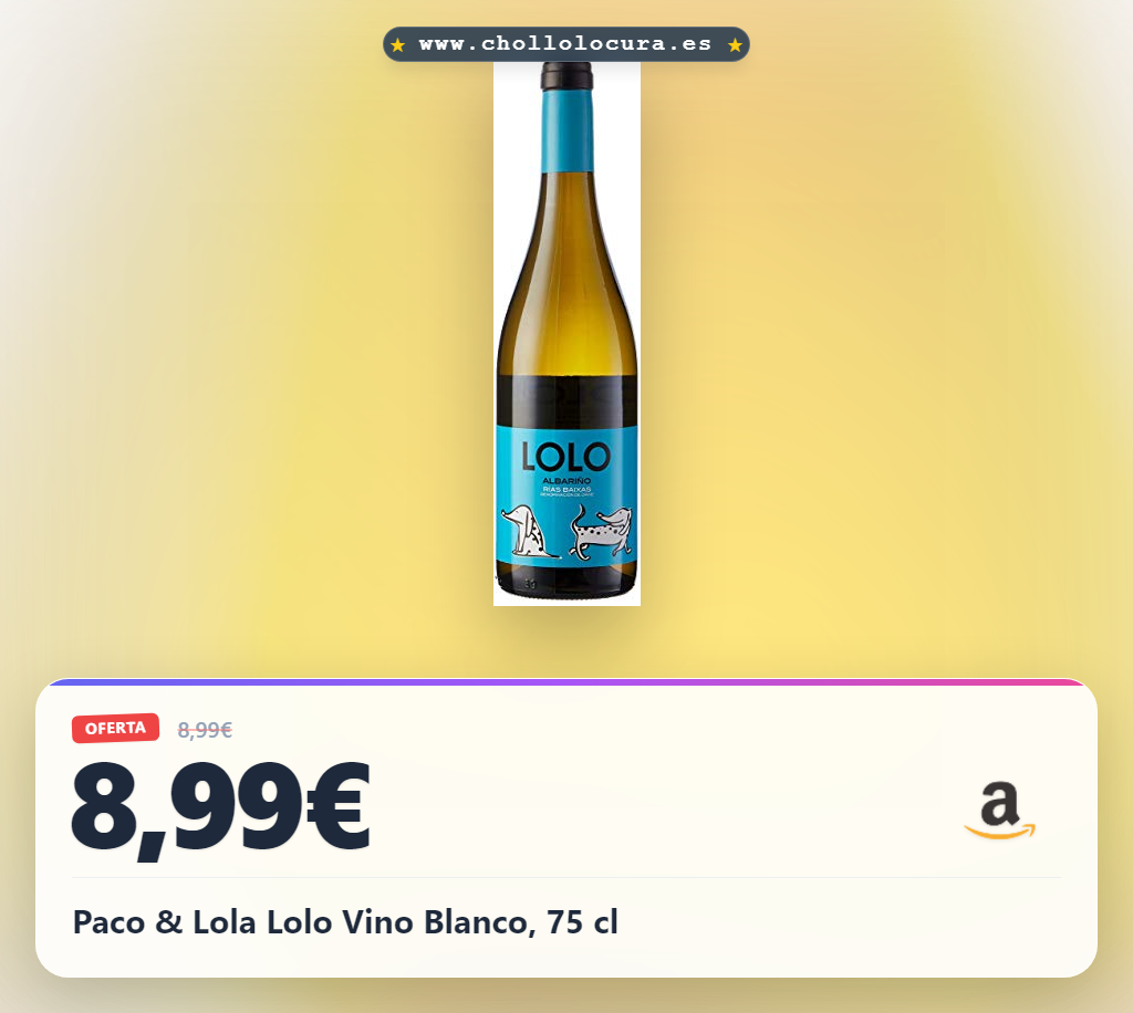 Paco & Lola Lolo Vino Blanco, 75 cl