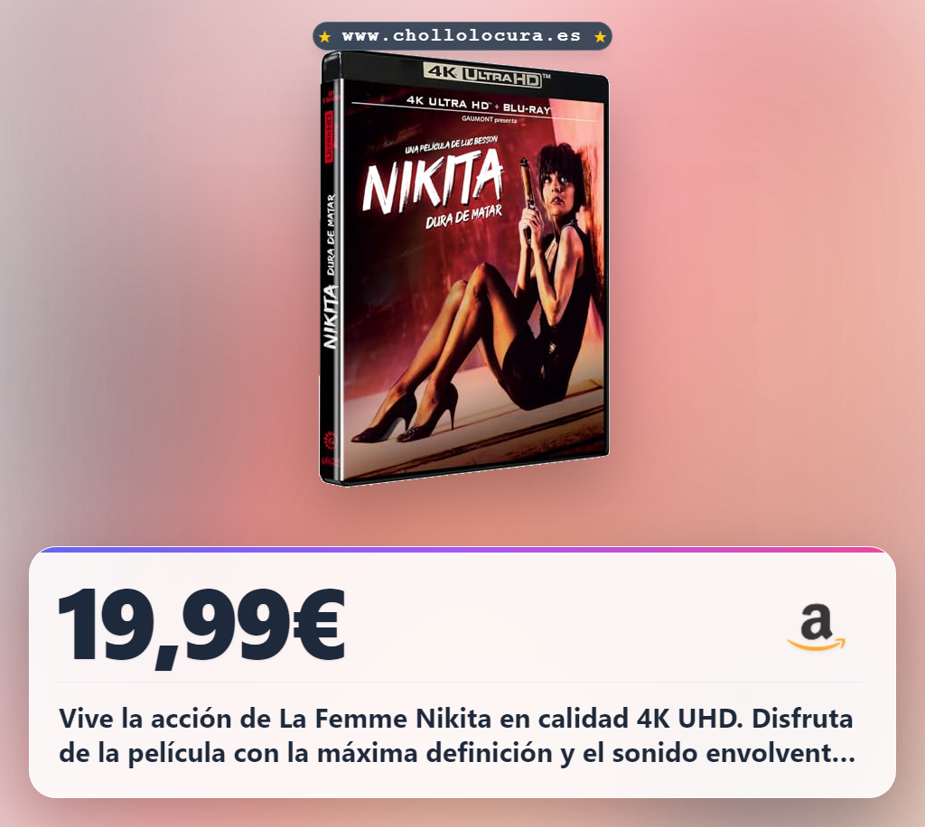 Aprovecha La Femme Nikita en 4K UHD y Blu-ray en oferta histórica
