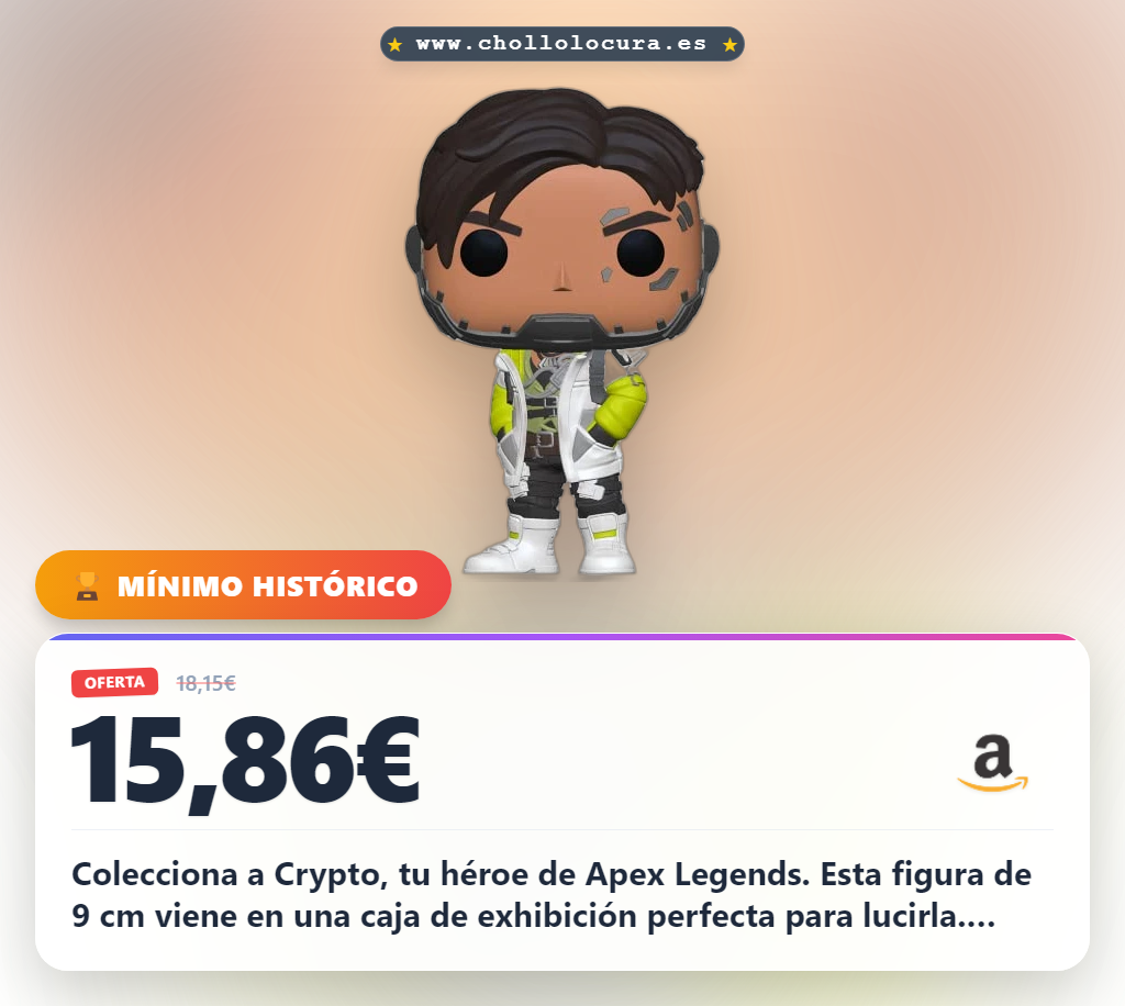 Descubre Funko Pop Apex Legends Crypto: Figura vinilo de 9 cm en caja de ventana en oferta