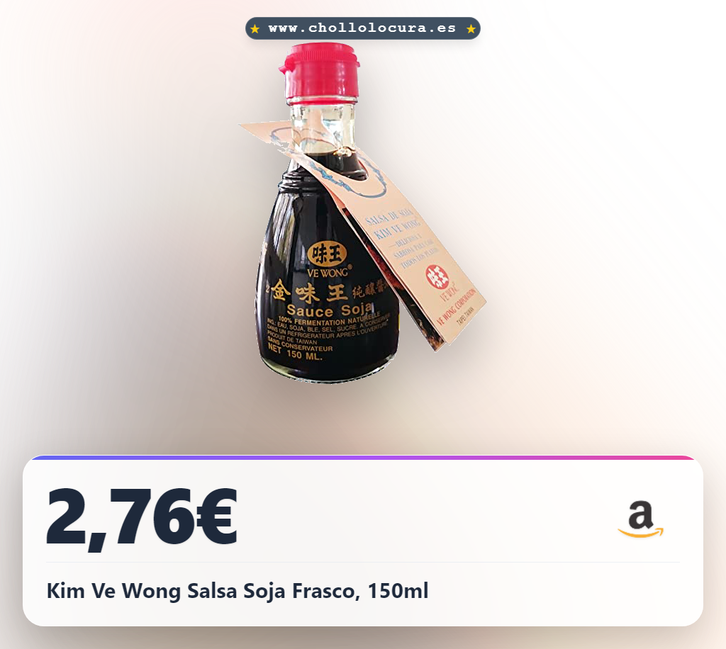 Kim Ve Wong Salsa Soja Frasco, 150ml
