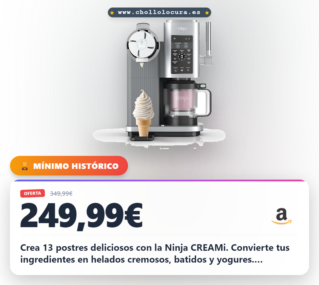 Adquiere la máquina Ninja CREAMi 2 en 1 con 13 programas y batidor Creamerizer para helados proteicos al mejor precio