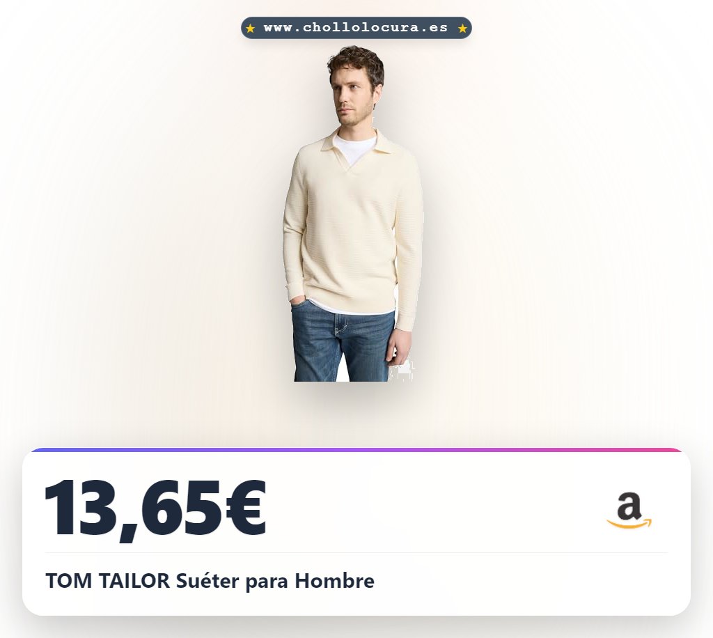 TOM TAILOR Suéter para Hombre